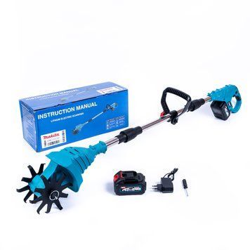 Ручний акумуляторний культиватор Makita DUX75Z (48V 6Ah) Культиватор Макіта з 2 АКБ для садових робіт 77760 фото