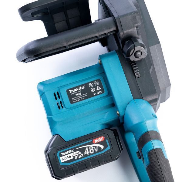 Пила акумуляторна безщіткова Makita DUC360Z | 48V 6Ah 40см | Мастильний бак 150 мл | Безключова заміна ланцюга | Для господарства 7777 фото