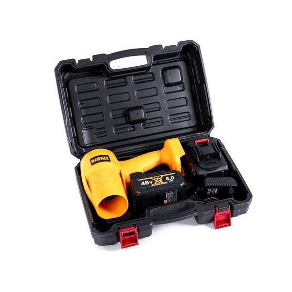 Бесщеточная воздуходувка DeWalt DCMBA100BL (48V 6Ah) Аккумуляторная воздуходувка Деволт с двумя АКБ в кейсе 77737 фото
