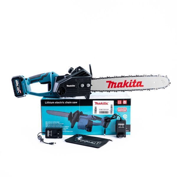 Пила акумуляторна безщіткова Makita DUC360Z | 48V 6Ah 40см | Мастильний бак 150 мл | Безключова заміна ланцюга | Для господарства 7777 фото