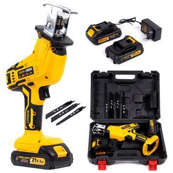 Шабельна пила TigerKraft BN18 PRO (21V, 4Ah) Акумуляторна безщіткова ножівка Тайгеркрафт побутова в кейсі BN18 PRO фото