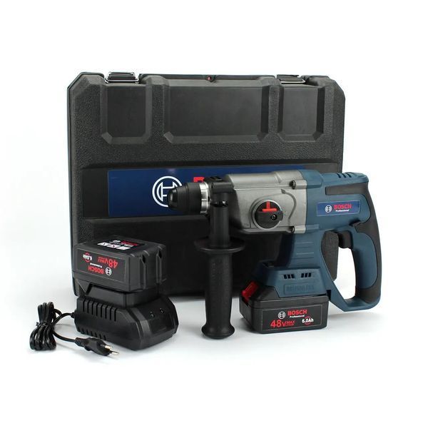Перфоратор BOSCH GBH 48V-EC Professional аккумуляторный (48V 6Ah) Перфоратор Бош + два АКБ и оснастка в комплекте 1867387289 фото