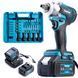 Гайковерт акумуляторний безщітковий Makita TW007GM (48V 6Ah 500Hm) Ударний АКБ гайковерт Макіта з насадками в кейсі 33124 фото 2