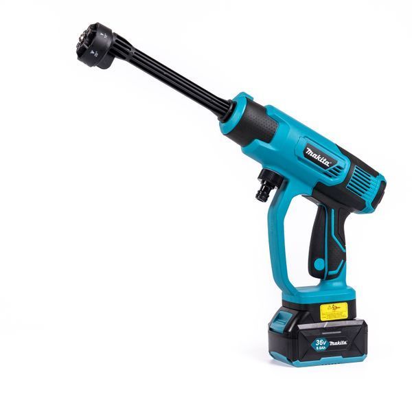Ручне акумуляторне миття Makita DHW200Z (36V, 6Ah) Безщіткова міні-мийка Макіта 40 бар + 2 АКБ 77783 фото