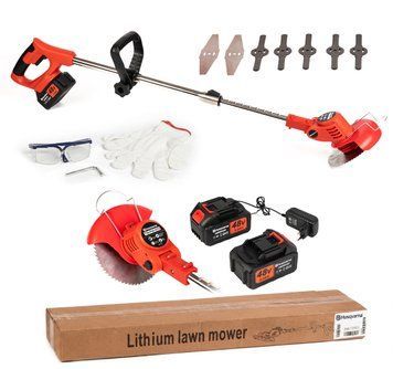Садовий акумуляторний триммер Husqvarna T30-P4A KIT2 (48V, 5Ah) Коса Хускварна зі штангою 102см для газону 777117 фото