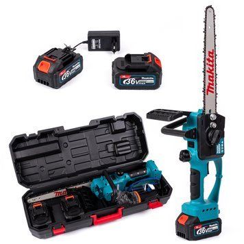 Безщіткова акумуляторна пила Makita DUC123Z (36V 6Ah шина 30см) Пила Макіта з двома АКБ для обрізання гілок 2687426706 фото