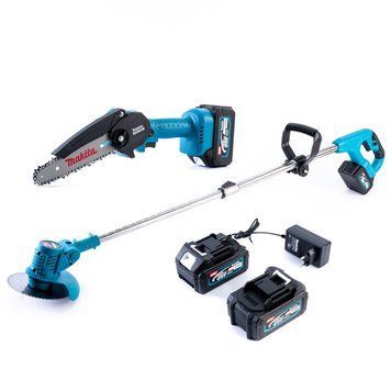 Набір акумуляторний Makita 2в1 (36V 6Ah) Набір Макіта для саду (Міні-пила DUC155Z + Триммер UR150DWAE + 2 АКБ) 16163 фото