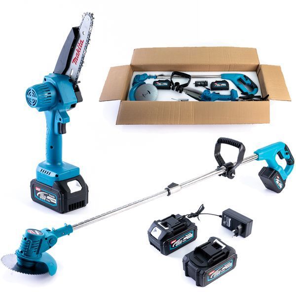 Набір акумуляторний Makita 2в1 (36V 6Ah) Набір Макіта для саду (Міні-пила DUC155Z + Триммер UR150DWAE + 2 АКБ) 16163 фото