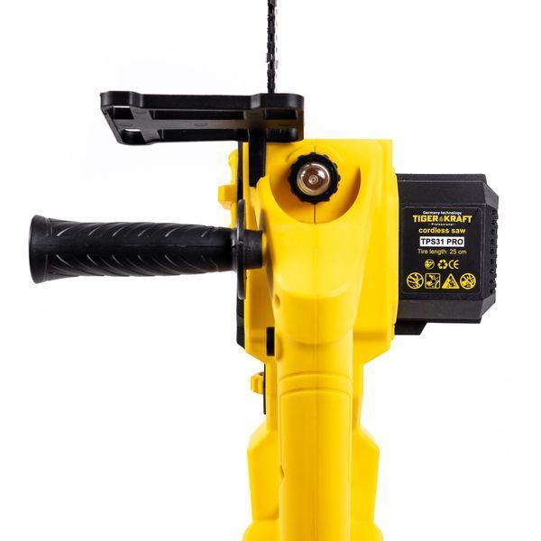 Бесщеточная аккумуляторная пила TigerKraft TPS31 PRO (21V 5Ah, шина 25см) Цепная пила Тайгеркрафт с 2АКБ для сада TPS31 PRO фото