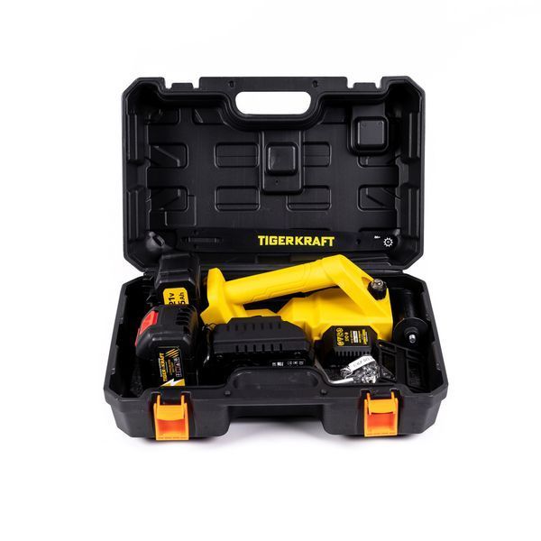 Бесщеточная аккумуляторная пила TigerKraft TPS31 PRO (21V 5Ah, шина 25см) Цепная пила Тайгеркрафт с 2АКБ для сада TPS31 PRO фото