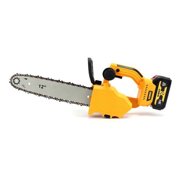 Пила акумуляторна DeWalt DCM122N (36V 6Аh) Ланцюгова пила Деволт 30 см з 2 АКБ для роботи з деревиною 2443254083 фото