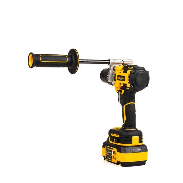 Акумуляторний шуруповерт TigerKraft GX30 PRO (21V, 6Ah, 162Нм) Безщеточний шуруповерт ТайгерКрафт 13мм + ручка GX30 PRO фото