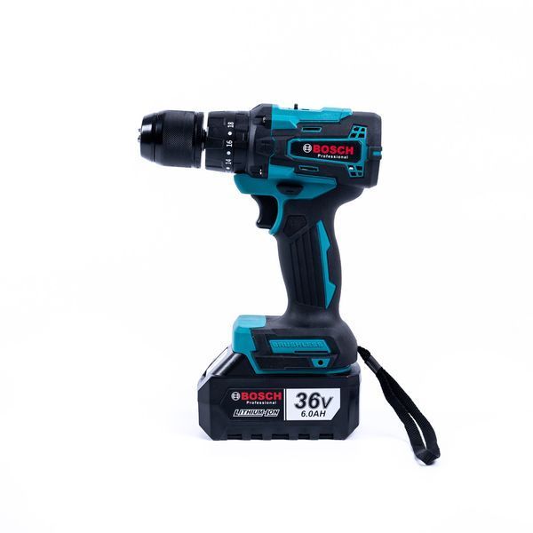 Шуруповерт ударний акумуляторний Bosch GSB 36-2LI (36V 6Ah) Шуруповерт безщітковий Бош 13 мм з набором насадок 2733105589 фото