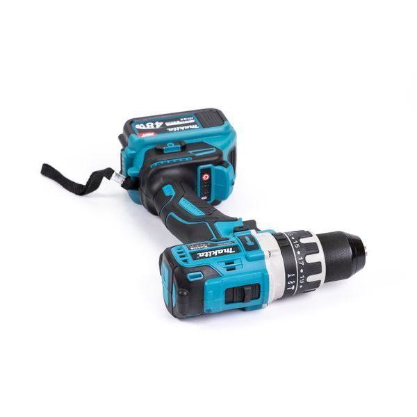 Ударний акумуляторний шуруповерт Makita DHP501RTE (48V, 6Ah) АКБ шуруповерт безщітковий Макіта 13 мм + комплект оснастки 77795 фото