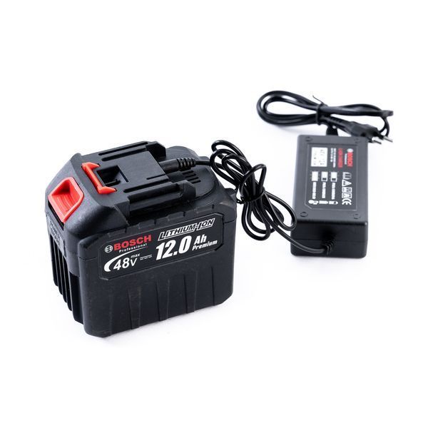 Пила аккумуляторная бесщеточная Bosch GSR340iW (48V 12Ah 45см) Цепная АКБ пила Бош для валки деревьев 77713 фото