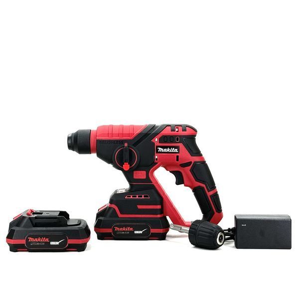Перфоратор акумуляторний Makita 36V-Li Compact Red (36V 6Ah) Перфоратор Макіта безщітковий з комплектом насадок 2353804917 фото