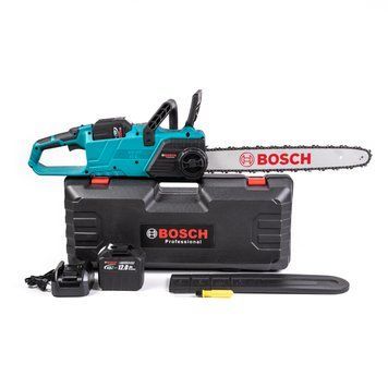 Безщіткова АКБ пила Bosch GSR340iW (48V 12 Ah шина 45см) Акумуляторна ланцюгова пила Бош для роботи з деревом 77798 фото