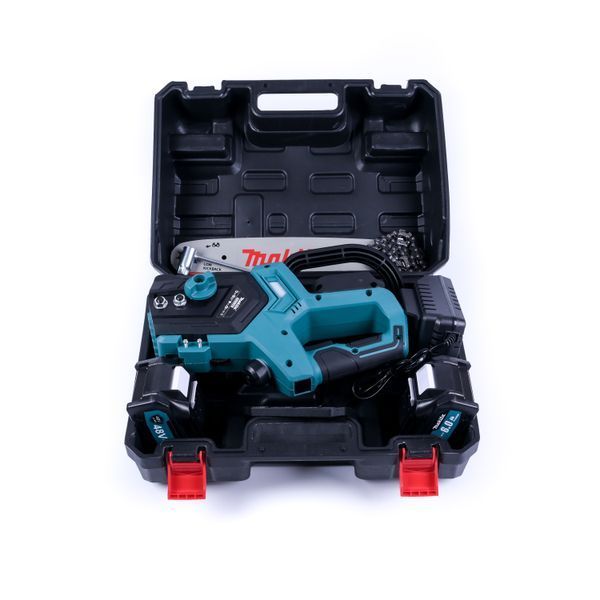 Акумуляторна безщіткова пила Makita DUC230Z (48V 6Ah шина 30см) Ланцюгова пила Макіта з двома АКБ для обрізки дерев 77767 фото