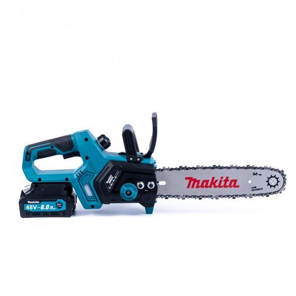 Акумуляторна безщіткова пила Makita DUC230Z (48V 6Ah шина 30см) Ланцюгова пила Макіта з двома АКБ для обрізки дерев 77767 фото