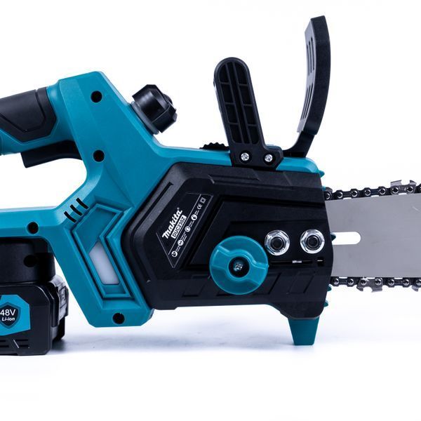 Акумуляторна безщіткова пила Makita DUC230Z (48V 6Ah шина 30см) Ланцюгова пила Макіта з двома АКБ для обрізки дерев 77767 фото