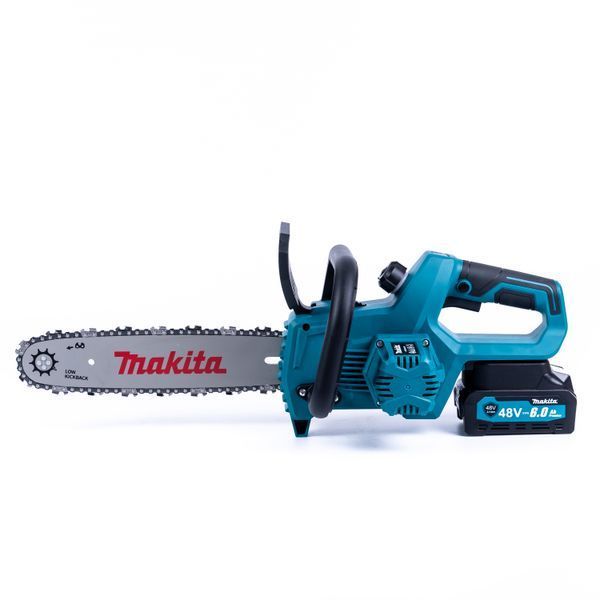 Акумуляторна безщіткова пила Makita DUC230Z (48V 6Ah шина 30см) Ланцюгова пила Макіта з двома АКБ для обрізки дерев 77767 фото