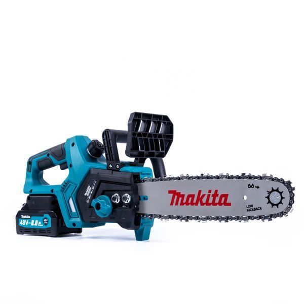 Акумуляторна безщіткова пила Makita DUC230Z (48V 6Ah шина 30см) Ланцюгова пила Макіта з двома АКБ для обрізки дерев 77767 фото