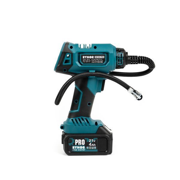 Безщітковий акумуляторний компресор Rynor ​​KW185 PRO (21V, 4Ah) Компресор Райнор автомобільний 12V KW185 PRO фото