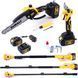 Комплект DeWalt 3в1 (Мини-пила DCMPH525P1 + Секатор DCMPP563N + Штанга 3м телескопическая) АКБ высоторез Макита 36V 77712 фото 1