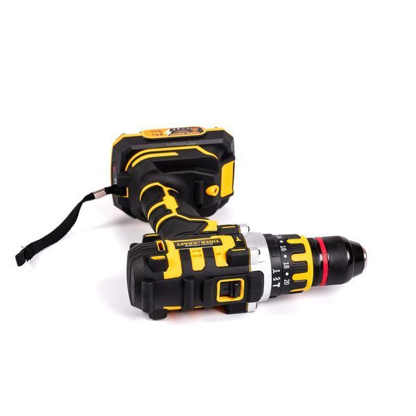 Безщітковий акумуляторний шуруповерт TigerKraft GX13 PRO (21V 5 Ah) Ударний шуруповерт Тайгеркрафт патрон 13мм + 2АКБ GX13 PRO фото