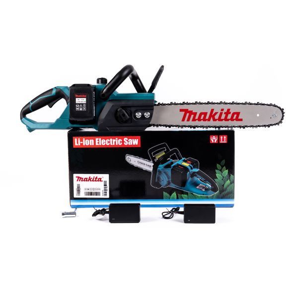 Акумуляторна безщіткова пила Makita DUC353Z (36V 6Ah шина 40см) Ланцюгова пила Макіта з двома АКБ для заготівлі дров 77771 фото