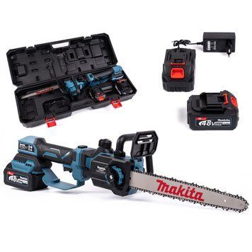 Висоторіз акумуляторний безщітковий Makita UC020GT (48V 6Ah шина 30см) Телескопічна АКБ пила Макіта 30 см для робіт з деревиною 77772 фото