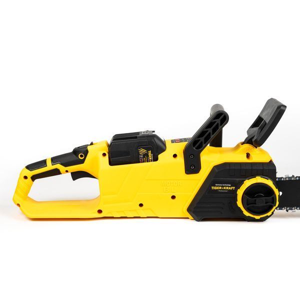 Акумуляторна пилка TigerKraft TG50 PRO (40V 9Ah, шина 45см) Безщіткова пилка Тайгеркрафт для заготівлі дров з 2 АКБ TG50 PRO фото