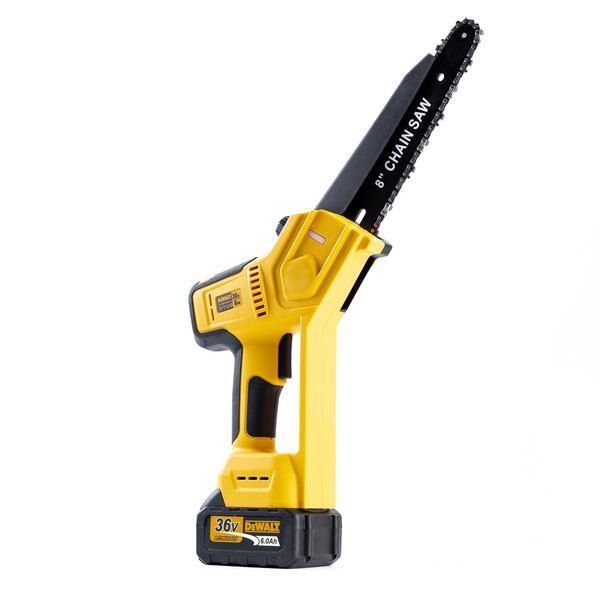 Мини-пила бесщеточная аккумуляторная DeWalt DCMPS530P2 (36V 6Ah) Пила Деволт с шиной 20 см и 2 АКБ для обрезки веток 26266 фото