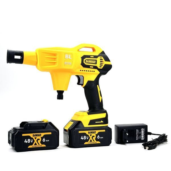 Безщіткова акумуляторна автомийка DeWalt DXPW028N (48V 6Ah 40 бар) Ручна АКБ мийка Деволт з насадками 2443254150 фото