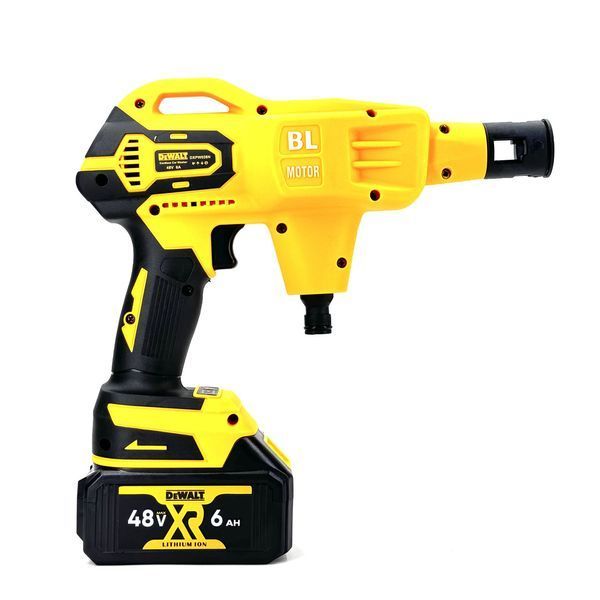 Безщіткова акумуляторна автомийка DeWalt DXPW028N (48V 6Ah 40 бар) Ручна АКБ мийка Деволт з насадками 2443254150 фото
