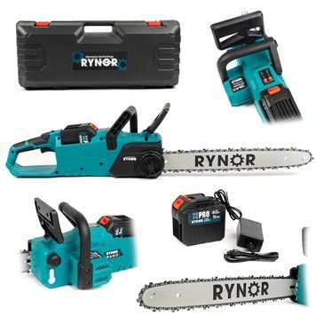 Ланцюгова акумуляторна пилка Rynor ​​VS1000 PRO (40V, 9Ah) Безщіткова пилка Райнор з шиною 45см для деревини VS1000 PRO фото
