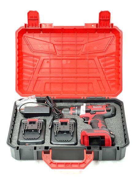 Акумуляторний шуруповерт Makita DHP486 RED (36V 6Ah) Ударний АКБ шуруповерт Макіта з металевим патроном 10 мм 2194934834 фото