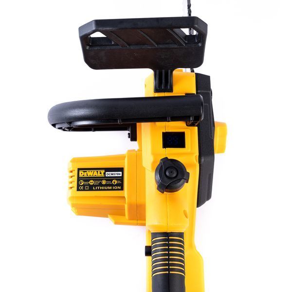 Безщіткова акумуляторна пилка DeWalt DCM570N (48V 6Ah 40см) Потужна ланцюгова АКБ пила Деволт для розпилювання бруса 7775 фото