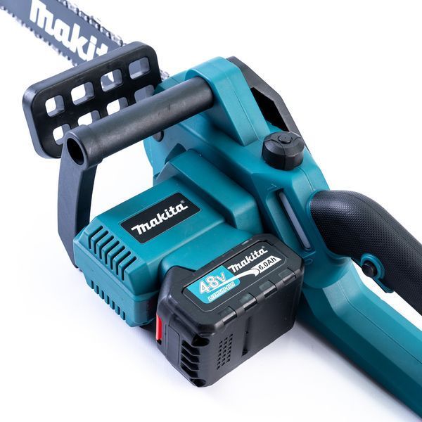 Акумуляторна безщіткова пила Makita DUC450Z (48V 6Ah шина 40см) Пила Макіта з 4 АКБ для заготівлі дров 554125 фото