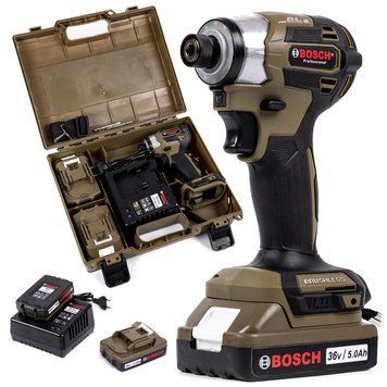 Гвинтоверт акумуляторний Bosch GDR36V-200C (36V 5Ah) Гвинтоверт безщітковий Бош + 2 АКБ та 4 швидкості 77778 фото