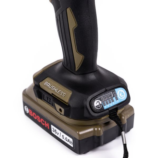 Гвинтоверт акумуляторний Bosch GDR36V-200C (36V 5Ah) Гвинтоверт безщітковий Бош + 2 АКБ та 4 швидкості 77778 фото