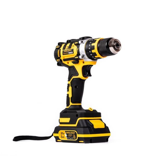 Ударний акумуляторний шуруповерт TigerKraft GX10 PRO (21V, 5Ah) Дриль-шуруповерт Тайгеркрафт патрон 10мм + 2АКБ GX10 PRO фото