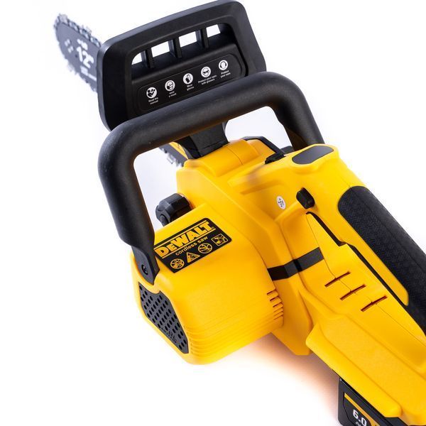 Бесщеточная аккумуляторная пила DeWalt DCM565N (48V 6Ah 30см) АКБ пила Деволт с автоматической системой смазки 77719 фото