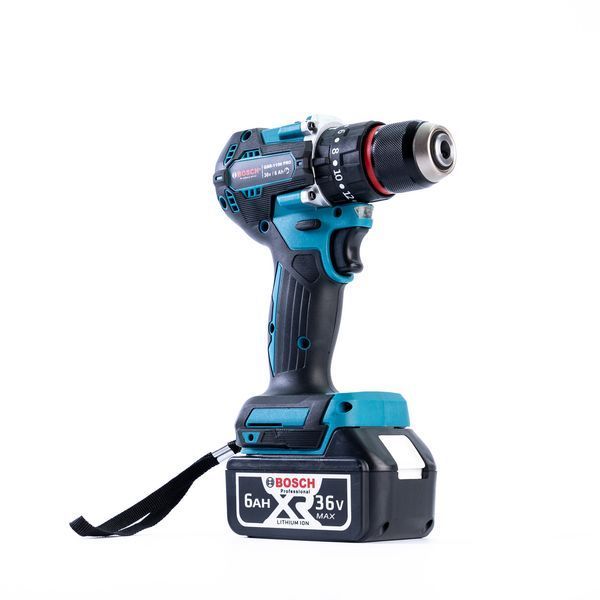 Дриль-шуруповерт акумуляторний Bosch GSR-110li PRO (36V 6Ah) Безщітковий ударний шуруповерт Бош з комплектом насадок 564232 фото