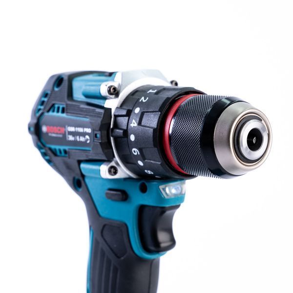 Дриль-шуруповерт акумуляторний Bosch GSR-110li PRO (36V 6Ah) Безщітковий ударний шуруповерт Бош з комплектом насадок 564232 фото