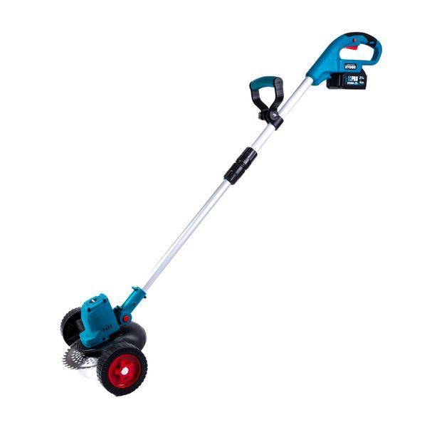 Акумуляторний садовий триммер Rynor ​​GrassHunter X200 PRO (21V, 4Ah) Коса Райнор на колесах (штанга 1-1,4м) для трави з 2 АКБ X200 PRO фото