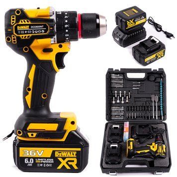 Акумуляторний безщітковий дриль-шуруповерт DeWalt DCD805NT (36V 6Ah) АКБ ударний шуруповерт Деволт з набором насадок 2660310156 фото