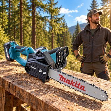 Акумуляторна пила безщіткова Makita DUC360Z 48V 6Ah | Шина 40 см | Для розпилювання дерев 7777 фото